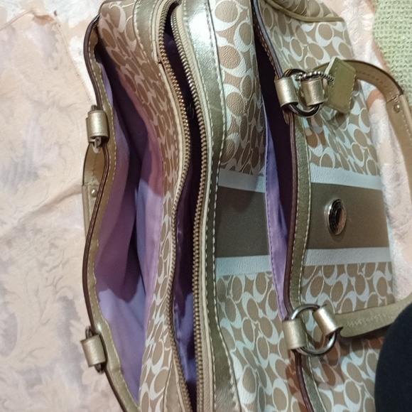 Coach Chelsea heritage stripe bag. - Picture 8 of 11